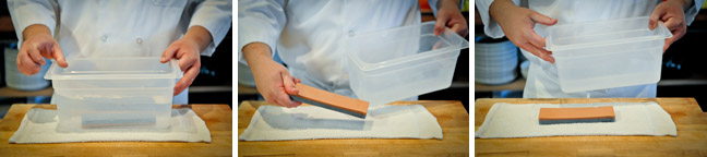 How to Sharpen a Knife Using a Water Stone - Step One