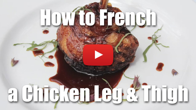 CKS 043| How to French a Chicken Leg and Thigh