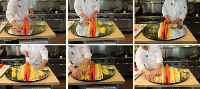How to Layout and Design a Simple Fruit Platter - Step Four
