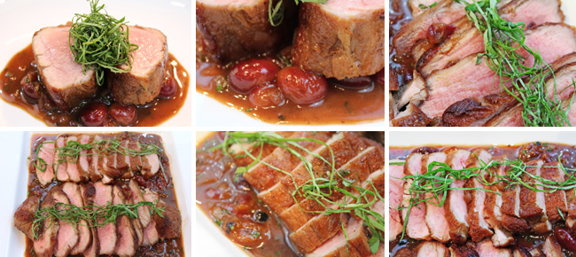 How to Pan Roast a Pork Tenderloin and Make a Cherry - Brandy Reduction Sauce